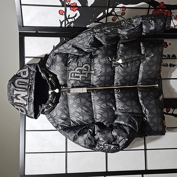 Puma x Dapper Dan Studded Puffer‎ Bomber Reversible Jacket Coat NWT Small